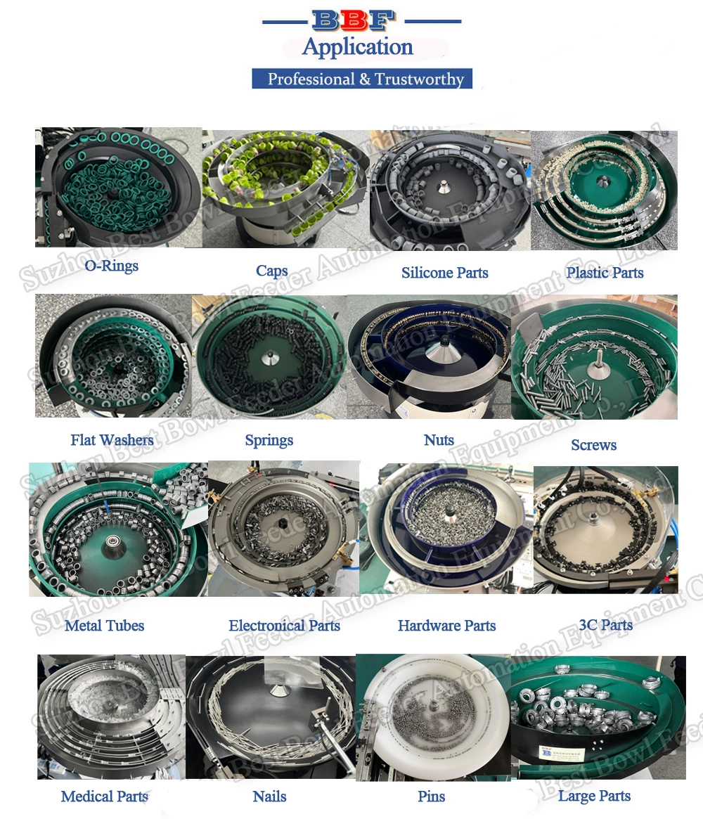 Double O Ring Vibrating Rotary Bowl Feeders with Pick and Place Mechanism