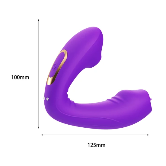 Vibratori di coniglio in silicone viola per stimolatore sessuale clitorideo adulto multiplo personalizzato per le donne